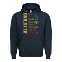 Navy bible verses Zipper Hoodie - JahusDesignShop