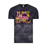 Cloud Black Oh honey i am that mom Vintage Tee - FaDigitalArtStudio