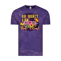 Cloud Purple Oh honey i am that mom Vintage Tee - FaDigitalArtStudio