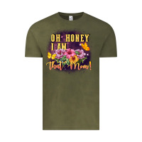 Vintage Olive Oh honey i am that mom Vintage Tee - FaDigitalArtStudio
