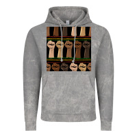 Cloud Rock melanin rised fist seamless pattern Vintage Hoodie - BundleAndBundleShop