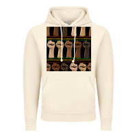 Vintage Artic melanin rised fist seamless pattern Vintage Hoodie - BundleAndBundleShop