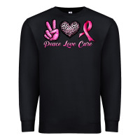 Black peace love cure Premium Sweatshirt - JahusDesignShop