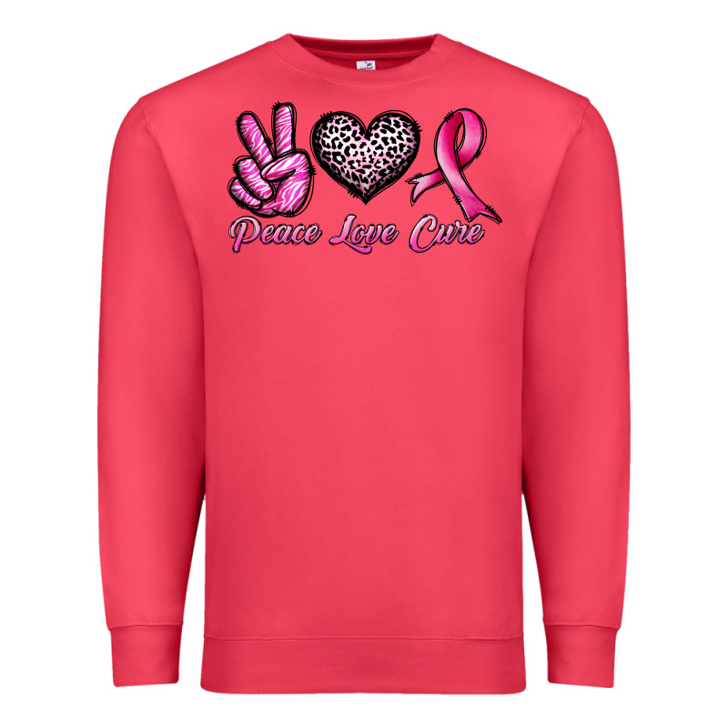 Peace Love Cure Premium Sweatshirt by JahusDesignShop | Teevron