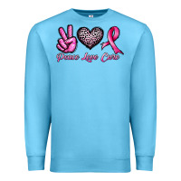 Ocean Blue peace love cure Premium Sweatshirt - JahusDesignShop