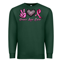 Sports Green peace love cure Premium Sweatshirt - JahusDesignShop