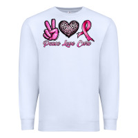 White peace love cure Premium Sweatshirt - JahusDesignShop