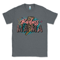 Charcoal Heather Badass Mama Mother's Day png sublimation design do Classic Tee - CowGirlArtShop