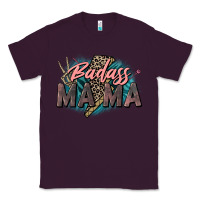 Plum Badass Mama Mother's Day png sublimation design do Classic Tee - CowGirlArtShop