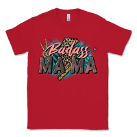 Red Badass Mama Mother's Day png sublimation design do Classic Tee - CowGirlArtShop