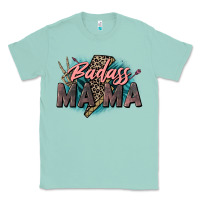 Seafoam Badass Mama Mother's Day png sublimation design do Classic Tee - CowGirlArtShop