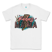 White Badass Mama Mother's Day png sublimation design do Classic Tee - CowGirlArtShop