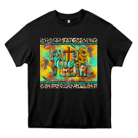 Black faith over fear Heavy Core Tee - CowGirlArtShop