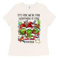 Bone its fine were fine everything is fine cnacrew Ladies Tee - FaDigitalArtStudio