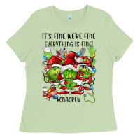Matcha its fine were fine everything is fine cnacrew Ladies Tee - FaDigitalArtStudio