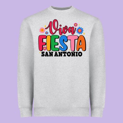 Viva Fiesta San Antonio Heavyweight Sweatshirt Designed By Jahusdesignshop