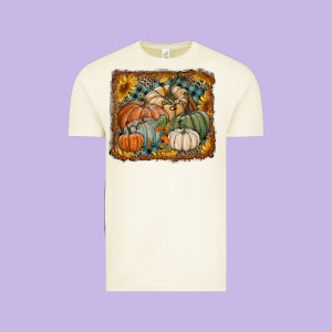 Pumpkins With Sunflowers Vintage Tee Designed By Ranaportraitstore