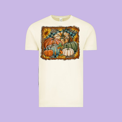 Pumpkins With Sunflowers Vintage Tee Designed By Ranaportraitstore