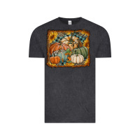 Vintage Black pumpkins with sunflowers Vintage Tee - RanaPortraitStore