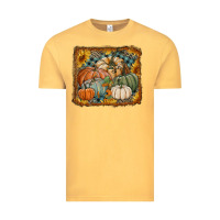 Vintage Mustard pumpkins with sunflowers Vintage Tee - RanaPortraitStore