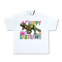 White Happy Eastrawr Easter Urban Heavy Tee - BundleAndBundleShop