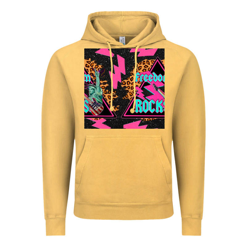 Freedom Rocks Seamless Pattern Vintage Hoodie by BundleAndBundleShop | Teevron
