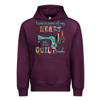 Mauve Wine i sew a piece of my heart into every quilt i make Urban Hoodie - RanaPortraitStore