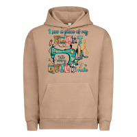 Pigment Burro i sew a piece of my heart into every quilt i make Urban Hoodie - RanaPortraitStore