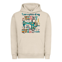 Pigment French Oak i sew a piece of my heart into every quilt i make Urban Hoodie - RanaPortraitStore