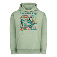 Pigment Oil Green i sew a piece of my heart into every quilt i make Urban Hoodie - RanaPortraitStore