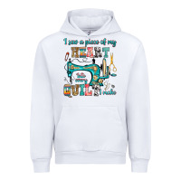 White i sew a piece of my heart into every quilt i make Urban Hoodie - RanaPortraitStore
