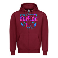 Burgundy mama tour front Zipper Hoodie - JahusDesignShop
