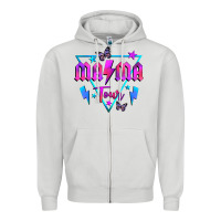 Dove Grey mama tour front Zipper Hoodie - JahusDesignShop
