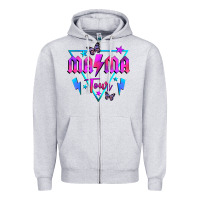 Heather Grey mama tour front Zipper Hoodie - JahusDesignShop