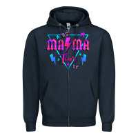 Navy mama tour front Zipper Hoodie - JahusDesignShop