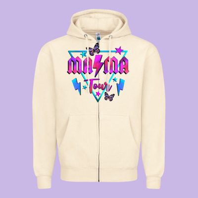 Mama Tour Front Zipper Hoodie Designed By Jahusdesignshop