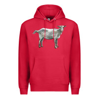 Cardinal saanen goat Premium Hoodie - LillyAllenDesigns