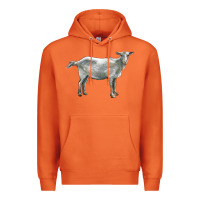 Carrot saanen goat Premium Hoodie - LillyAllenDesigns