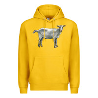 Lemon saanen goat Premium Hoodie - LillyAllenDesigns