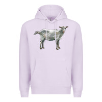 Lilac saanen goat Premium Hoodie - LillyAllenDesigns