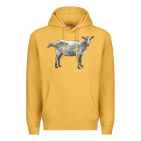 Mustard saanen goat Premium Hoodie - LillyAllenDesigns