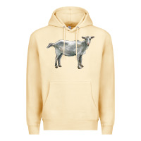 Pina Colada saanen goat Premium Hoodie - LillyAllenDesigns