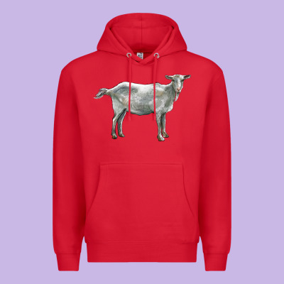 Saanen Goat Premium Hoodie Designed By Lillyallendesigns