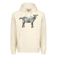 Sandshell saanen goat Premium Hoodie - LillyAllenDesigns