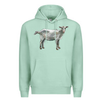 Seafoam saanen goat Premium Hoodie - LillyAllenDesigns