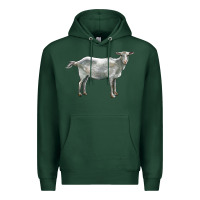 Sports Green saanen goat Premium Hoodie - LillyAllenDesigns