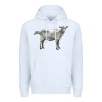 White saanen goat Premium Hoodie - LillyAllenDesigns