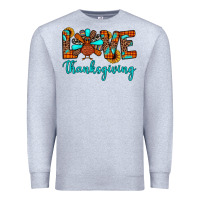Heather Grey love thanksgiving Premium Sweatshirt - JahusDesignShop