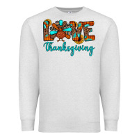 Oatmeal Heather love thanksgiving Premium Sweatshirt - JahusDesignShop