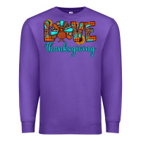 Purple love thanksgiving Premium Sweatshirt - JahusDesignShop